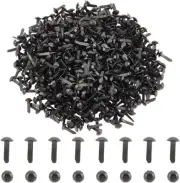 1000Pcs Mini Brads Fasteners Black Metal Paper Fasteners Iron Scrapbooking Brads
