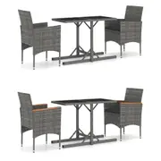 Garden Outdoor Patio Dining Set 3 Piece Seater Table Multi Colours vidaXL