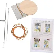 Homoyoyo DIY Mini Wooden Knitting Machine for Beginners Weaving Jeans Mending Tool