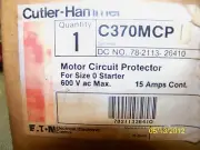 Cutler Hammer C370MCP size 0 starter 15amp motor circuit protector