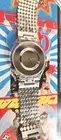 Swatch PAVED IN SILVER SFK103 1999 SKin Ultra thin watch New with new battery
