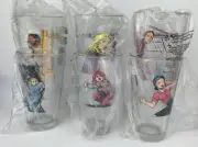 RARE Powerless DC Universe Exclusive Comic Book Complete Set of 6 Pint Glasses