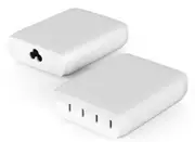 Belkin BoostCharge Pro 200W 4-Port USB-C GaN Desktop Charger - White (WCH015AUWH), 4 x USB-C, Intelligent Power Share, 2YR