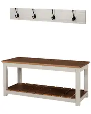 Alaterre Savannah Coat Hook with Bench Set