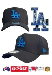 LA DODGERS MLB NEW ERA 9FORTY BLACK & BLUE SNAPBACK CAP HAT NY NBA BASEBALL NFL