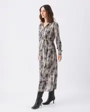 Sylvia Shirt Dress Natural / Black