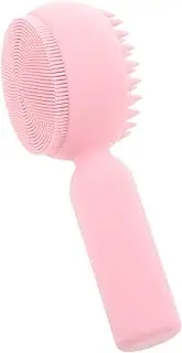 Healeved Facial Cleansing Skin Brush Silicone Face Scrubber Gentle Exfoliating Brush for Women Manual Cleansing Tool Handle