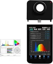 HPCS-330P Handheld Spectrometer PPFD PAR Meter for LED Grow Light Lab Full Spectrum Analyzer for Home, Plant Growth Lab