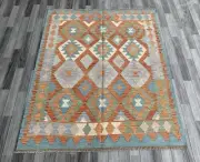 Afghan Handknotted Wool Rug, Nomads Floor Covering 200 CM x 160 CM.( KSM #688)