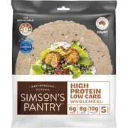 Simson's Pantry Wholemeal Wraps Carb Wraps 5 pack