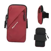 Phone Armband Sleeve for Running Phone Arm Bands with Workout - Fits iPhone Red