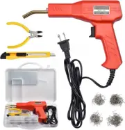 Plastic Welder Kit for Car Bumper Repair Hot Stapler Welding Gun 200 Staples