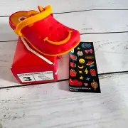 McDonalds Mini Crocs #3 Happy Meal Toy Shoe With Sticker Sheet Collectible