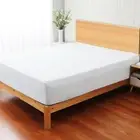 100% Egyptian Cotton 400 Thread Count Queen Size Sateen Fitted Sheet Only, De...