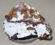 Crandallite ps fluellite Toms Quarry, S.A. Mineral 60x30mm 38g #eb1412