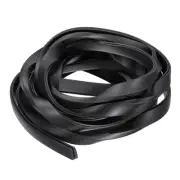 13/64"x 15/32"x 11.5ft Rubber U Channel Edge Trim Flat Fits 0.5-1mm Edge Black