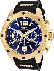 [Invicta] Men's 19659 I-Force Analog Display Swiss Quartz Black Watch, Blue, Quartz Movement