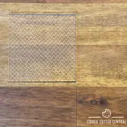 Checkerplate Pattern Acrylic Debosser Plate - 10cm x 10cm