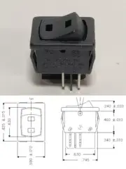 NEW Genuine On/Off Rocker Switch for Shop Vac Under Oversized Push Buttons