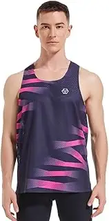 Men's Seamless Running Singlets Lightweight Marathon Tank Tops Breathable Race Vests Quick Dry Workout Gym Sleeveless Shirts