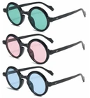 Men Women's Retro Round Tinted Blue Green Purple Red Pink Reading Glass +1.0~+6