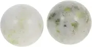 2pcs Jade Fitness Handball Obsidian Sphere Massage Ball for Back Trigger Point Massage Ball Hand Exercisers for Strength Massager Light Green Jade