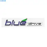 美車E族 BLUE DRIVE車標 適用現代起亞BLUEDRIVE車貼 後標尾標 側標葉子板標 汽車改裝裝飾標誌 車標