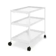 Chelsea 3 Layered Fluted Glass Drinks Trolley