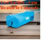 Inflatable Lounger Air Sofa Beach Camping Hammock-Portable BLUE
