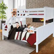 Bunk Bed Double Single Frame Solid Pine Bed Children Bedroom Kids Furniture