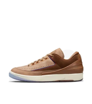 [DV7129-222] Nike Men's Air Jordan 2 Retro Low Two 18 Brown Sneakers *NEW*