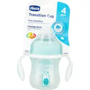 Chicco Transition Cup With Handles 4M+ Blue/Green 200ml
