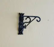 Dollhouse Plant Hanger Hook Black Swivel Metal 1:12 Scale Miniatures