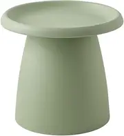 Artissin Coffee Table, Round Side Tables Small Mushroom Coffees Tea Stable Desk Outdoor Indoor Living Room Bedroom Kitchen Balcony Furniture, 52cm Length Sturdy Wide Base Green