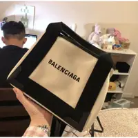 在飛比找蝦皮購物優惠-二手 巴黎世家 帆布包 BALENCIAGA 購物袋 XS 