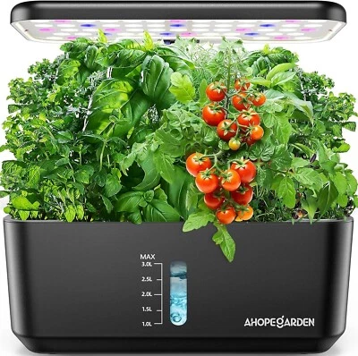Indoor Garden Hydroponics Growing System: 10 Pods Plant Germination Kit Aeropon