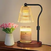 Candle Warmer Lamp with Dimmer 2 Bulbs, Electric Candle Warmer with Timer Adjustable Height, Wax Melt Warmer for Scented Wax Jar Candles, Gifts for Mom New Home, Christmas, Mothers Day, Birthday