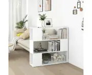 White Modern Bookcase Storage Organizer Display Shelf Room Divider Furniture