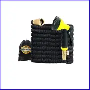 Heavy-Duty 100ft Expandable Garden Hose with 10 Spray Nozzle – Durable & Effi...