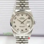 ROLEX 勞力士 蠔式恆動日曆 16200 少有紀念數字面盤 無拋整 錶徑36MM 自動機械