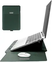 13-14 Inch Sleeve Case Cover for MacBook Pro 2016-2020/Surface Laptop 2017/Book 3 13.5", Laptop Slim Bag for 13-14" Lenovo Dell Toshiba HP Acer Chromebook (13-14 inch, Green)