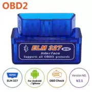 OBD2 Car Bluetooth Scanner Code Reader OBDII EL M-327 Read Tool For iPhone NEW