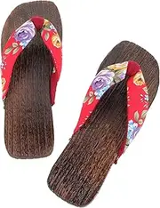 Anneome Pair Japanese Style Clog Slippers Home Women Clog Sandals Shoes Slides for Women Comfortable and Breathable