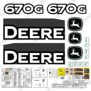 Fits John Deere 670G Decal Kit Motor Grader (2013) - 7 YEAR 3M VINYL!