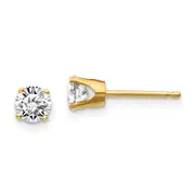 14y .70ct. I1 J K Diamond Stud Push on Post Earrings