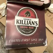 KILLIAN'S IRISH RED BEER STRING BANNER 2 SIDED HUGE 18 PANELS OVER 30' IN LENGTH