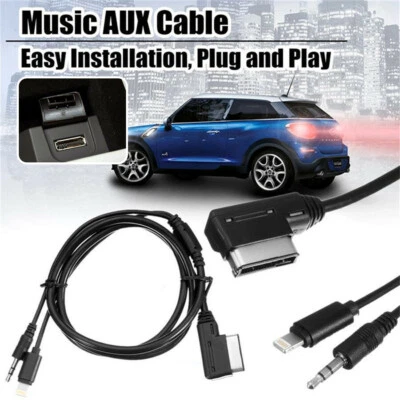 Car AMI MMI MP3 Adapter 3.5 mm AUX Cable For Mercedes Benz iPod iPhone Interface (for: Audi)
