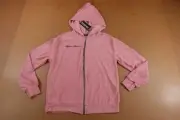 Boohoo Women's Size 6 Blush Pink Terry Bride Squad Hooded Full Zip Jacket NWT