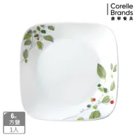 在飛比找momo購物網優惠-【CORELLE 康寧餐具】6吋方盤-綠野微風(2206)