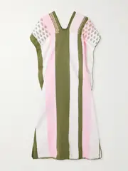 [Pippa Holt] Pippa Holt - Embroidered Cotton Huipil - Pink - One size One size Pink
